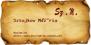 Sztojkov Mária névjegykártya